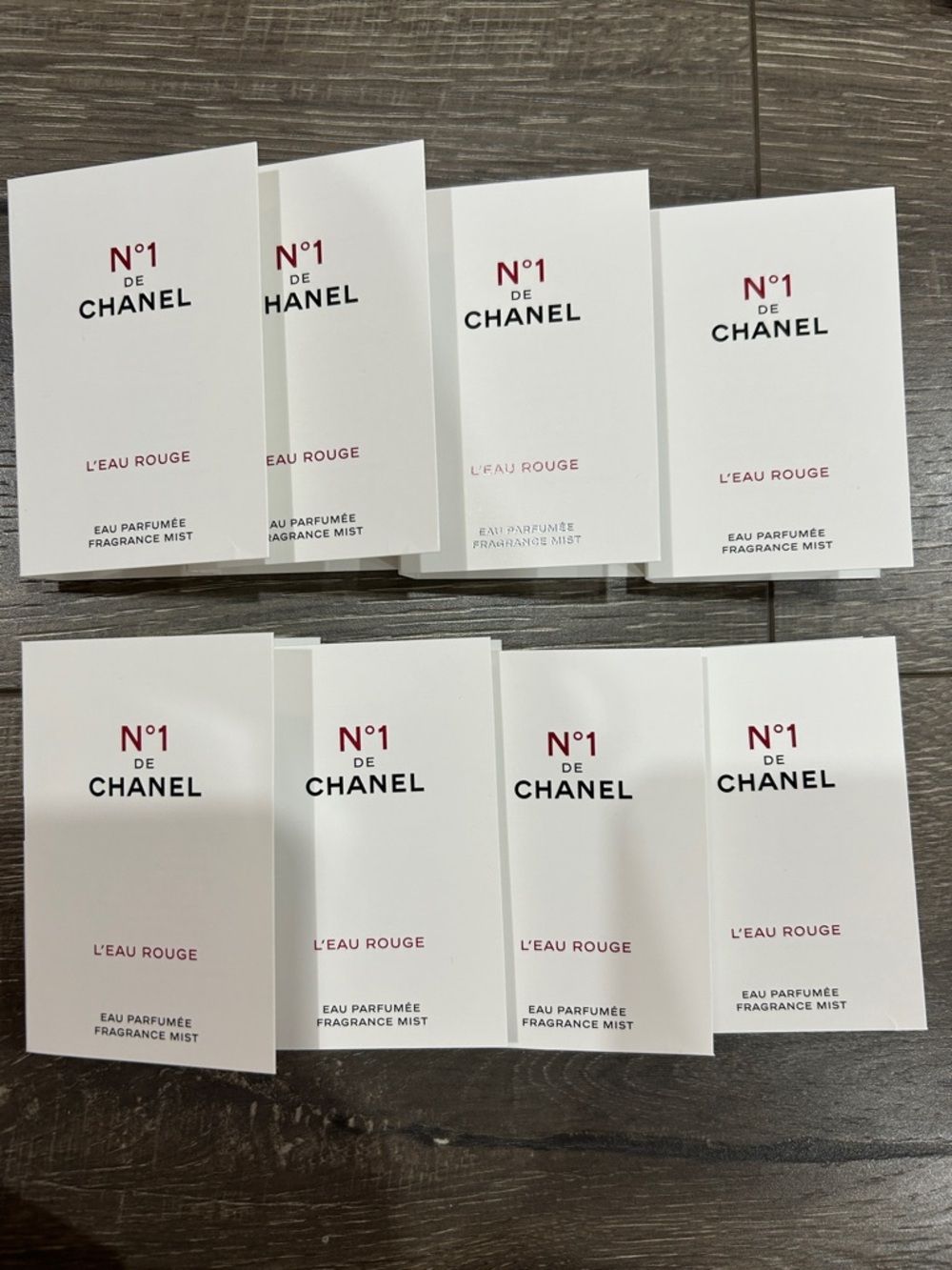 1.5mlx8 CHANEL No.1 L'Eau Rouge samples set